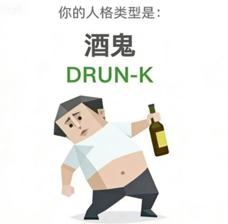 SBTI人格测试 DRUNK（酒鬼）人格图